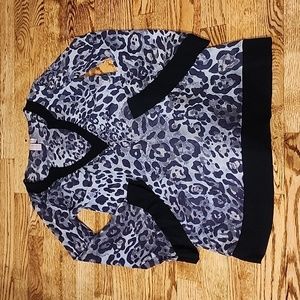 (S) Sweet Pea by Stacy Frati Animsk Print Deep V Neck Stretchy Seductive Wild